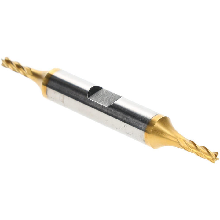 1/8" 4-Flute High Speed Steel Square End Mill, TiN - Hertel E8053008