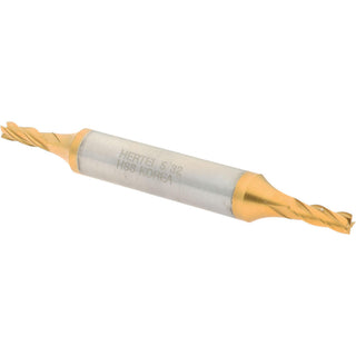 5/32" 4-Flute High Speed Steel Square End Mill, TiN - Hertel E8053010