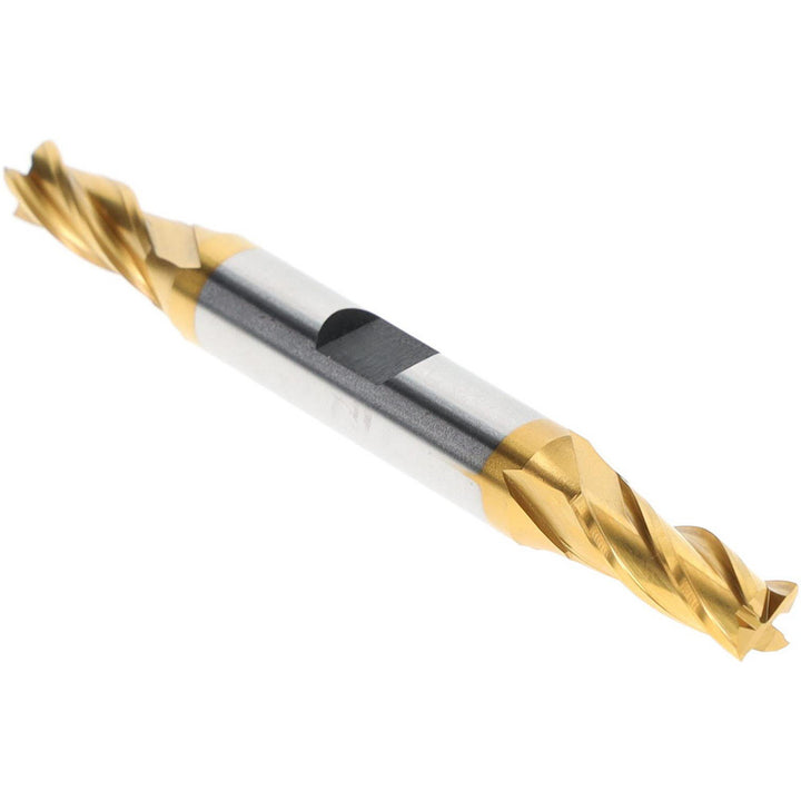 9/32" 4-Flute High Speed Steel Square End Mill, TiN - Hertel E8053018