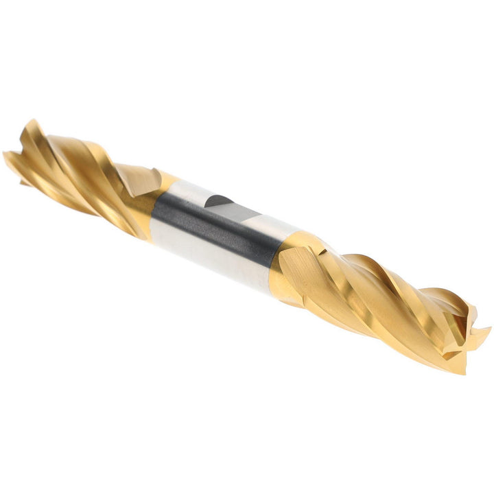 5/8" 4-Flute High Speed Steel Square End Mill, TiN - Hertel E8053040