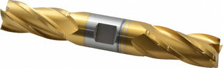 15/16" 4-Flute High Speed Steel Square End Mill, TiN - Hertel E8053060