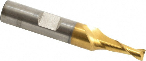 3/16" 2-Flute Cobalt Square End Mill, TiN - Cleveland C32501