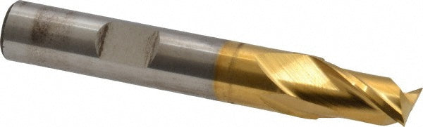 3/8" 2-Flute Cobalt Square End Mill, TiN - Cleveland C32513