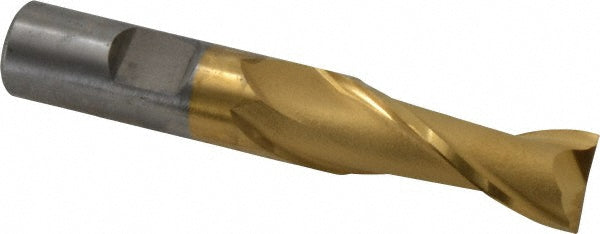 5/8" 2-Flute Cobalt Square End Mill, TiN - Cleveland C32522