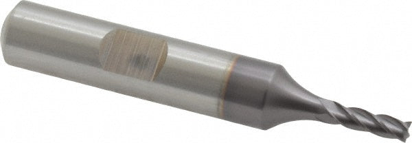 1/8" 4-Flute High Speed Steel Square End Mill, TiCN - Cleveland C33240