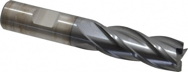 21/32" 4-Flute High Speed Steel Square End Mill, TiCN - Cleveland C33271