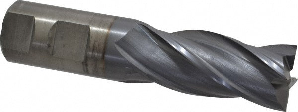 1" 4-Flute High Speed Steel Square End Mill, TiCN - Cleveland C33290