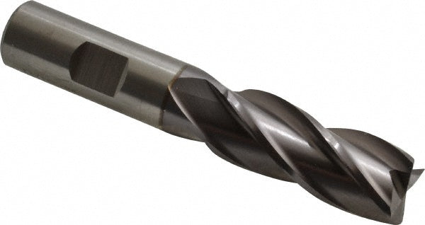11/16" 4-Flute High Speed Steel Square End Mill, TiCN - Cleveland C33273