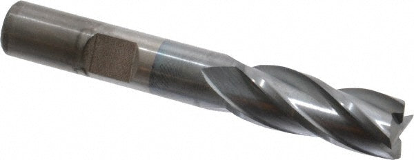 13/32" 4-Flute High Speed Steel Square End Mill, TiCN - Cleveland C33258