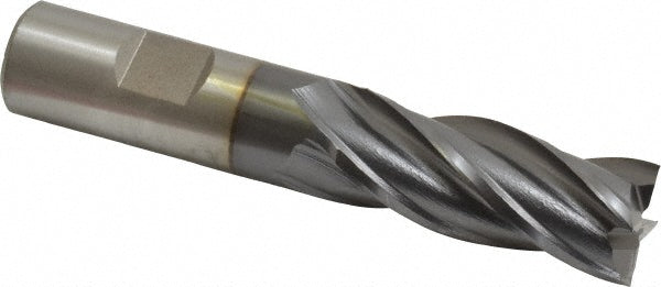 25/32" 4-Flute High Speed Steel Square End Mill, TiCN - Cleveland C33278