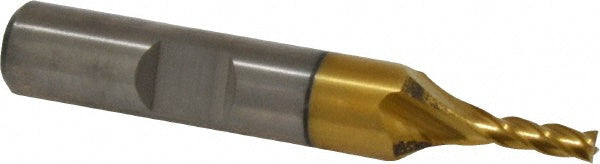 1/8" 4-Flute High Speed Steel Square End Mill, TiN - Cleveland C41520