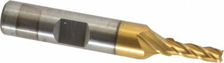 5/32" 4-Flute High Speed Steel Square End Mill, TiN - Cleveland C33189