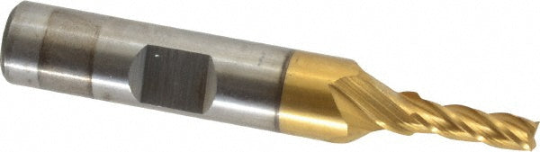 5/32" 4-Flute High Speed Steel Square End Mill, TiN - Cleveland C33189