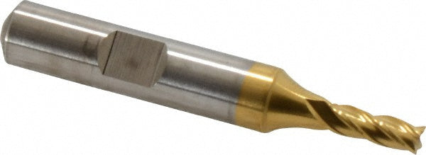 11/64" 4-Flute High Speed Steel Square End Mill, TiN - Cleveland C33190