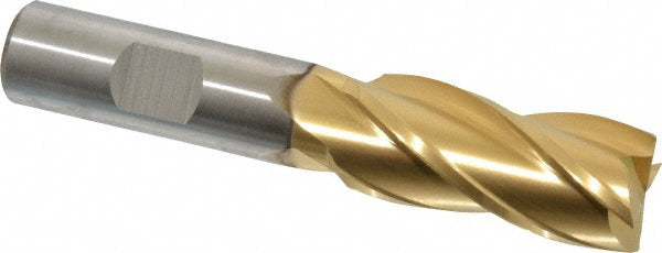 3/4" 4-Flute High Speed Steel Square End Mill, TiN - Cleveland C33217