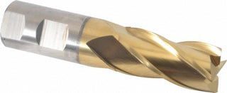 31/32" 4-Flute High Speed Steel Square End Mill, TiN - Cleveland C33226