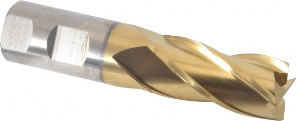 31/32" 4-Flute High Speed Steel Square End Mill, TiN - Cleveland C33226