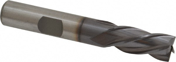 3/8" 4-Flute High Speed Steel Square End Mill, TiCN - Cleveland C33621
