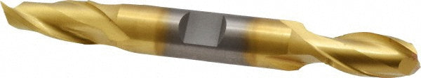 7/16" 2-Flute High Speed Steel Square End Mill, TiN - Cleveland C33668