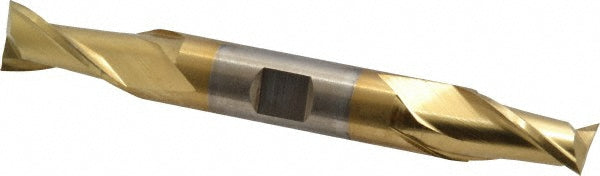 1/2" 2-Flute High Speed Steel Square End Mill, TiN - Cleveland C33672