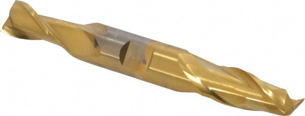 9/16" 2-Flute High Speed Steel Square End Mill, TiN - Cleveland C33674