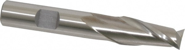 35/64" 2-Flute High Speed Steel Square End Mill - Cleveland C33749
