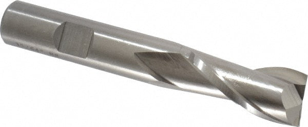37/64" 2-Flute High Speed Steel Square End Mill - Cleveland C33750