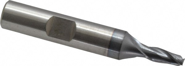 3/16" 2-Flute High Speed Steel Square End Mill, TiCN - Cleveland C33806