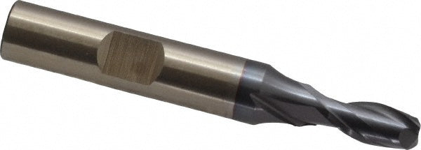 1/4" 2-Flute High Speed Steel Square End Mill, TiCN - Cleveland C33810