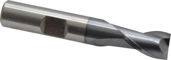 3/8" 2-Flute High Speed Steel Square End Mill, TiCN - Cleveland C33818