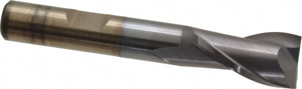 1/2" 2-Flute High Speed Steel Square End Mill, TiCN - Cleveland C33826