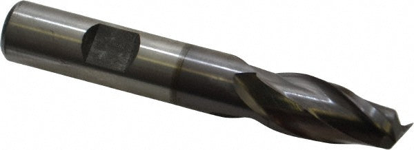 1/2" 2-Flute High Speed Steel Square End Mill, TiCN - Cleveland C33827