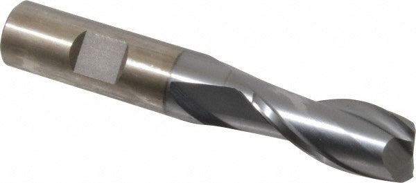5/8" 2-Flute High Speed Steel Square End Mill, TiCN - Cleveland C33836