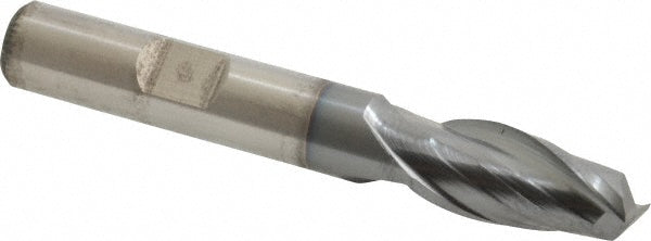 13/32" 2-Flute High Speed Steel Square End Mill, TiCN - Cleveland C33820