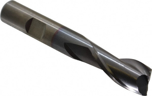 37/64" 2-Flute High Speed Steel Square End Mill, TiCN - Cleveland C33832