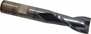 39/64" 2-Flute High Speed Steel Square End Mill, TiCN - Cleveland C33834