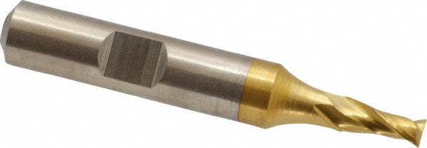 3/16" 2-Flute High Speed Steel Square End Mill, TiN - Cleveland C41551