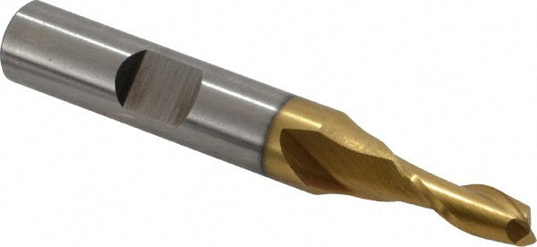 7/32" 2-Flute High Speed Steel Square End Mill, TiN - Cleveland C33757
