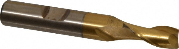 5/16" 2-Flute High Speed Steel Square End Mill, TiN - Cleveland C41553