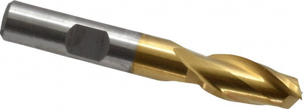 13/32" 2-Flute High Speed Steel Square End Mill, TiN - Cleveland C33766