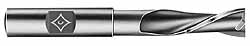1" 2-Flute High Speed Steel Square End Mill - Cleveland C41795