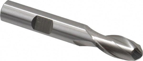 3/8" 2-Flute High Speed Steel Ball End Mill - Cleveland C42119