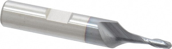 1/8" 2-Flute High Speed Steel Ball End Mill, TiCN - Cleveland C39027