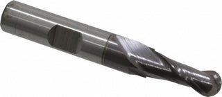 5/16" 2-Flute High Speed Steel Ball End Mill, TiCN - Cleveland C39030