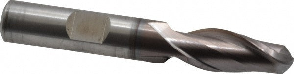 3/8" 2-Flute High Speed Steel Ball End Mill, TiCN - Cleveland C39031