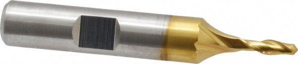 1/8" 2-Flute High Speed Steel Ball End Mill, TiN - Cleveland C39010