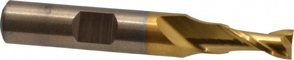 1/4" 2-Flute High Speed Steel Ball End Mill, TiN - Cleveland C39012