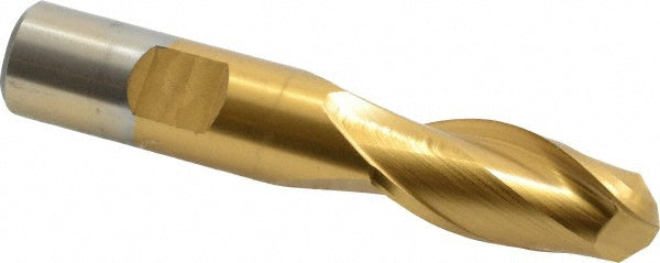 5/8" 2-Flute High Speed Steel Ball End Mill, TiN - Cleveland C39019