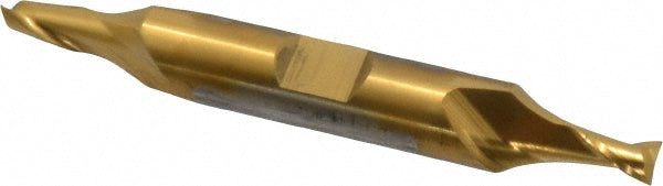 3/16" 2-Flute High Speed Steel Square End Mill, TiN - Cleveland C39046