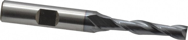 1/4" 2-Flute High Speed Steel Square End Mill, TiCN - Cleveland C39109